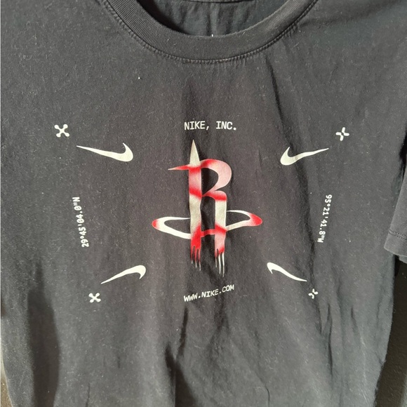 Men’s Nike NBA Houston Rockets Short Sleeve Tshirt Size Large - Picture 2 of 5